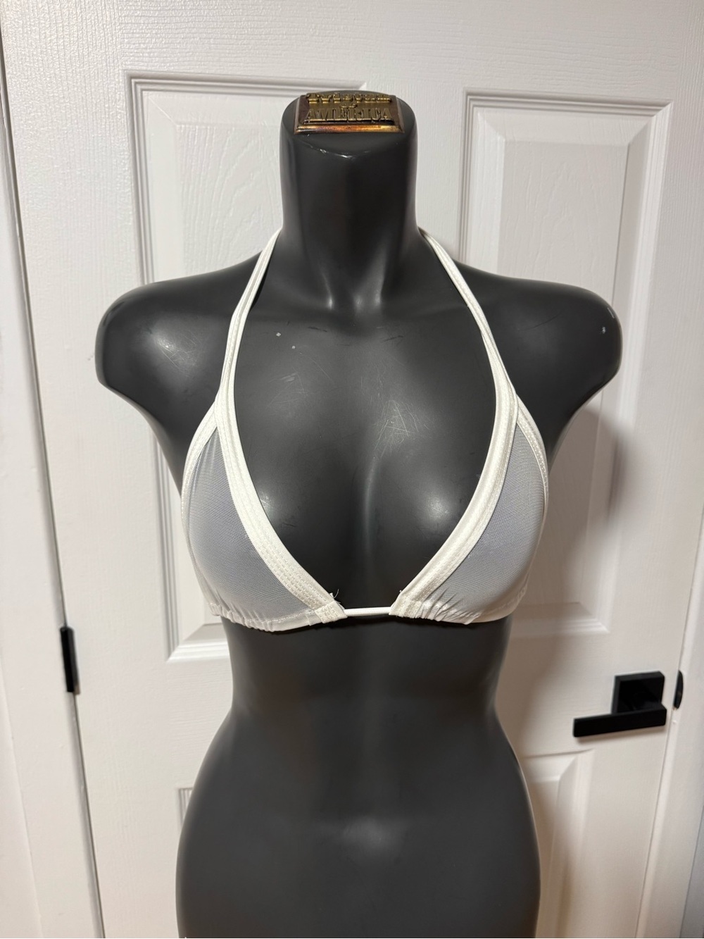 White mesh Bikin Top